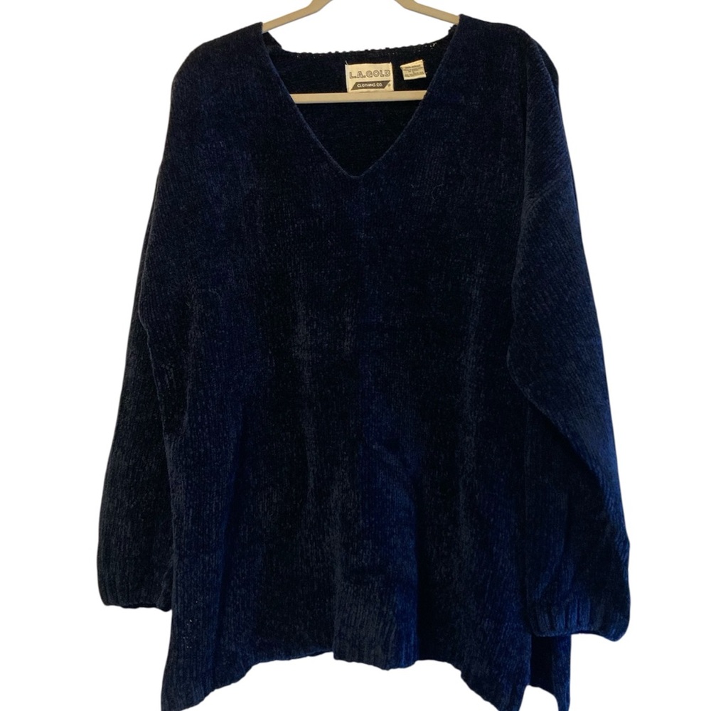 LA gold acrylic large sweater